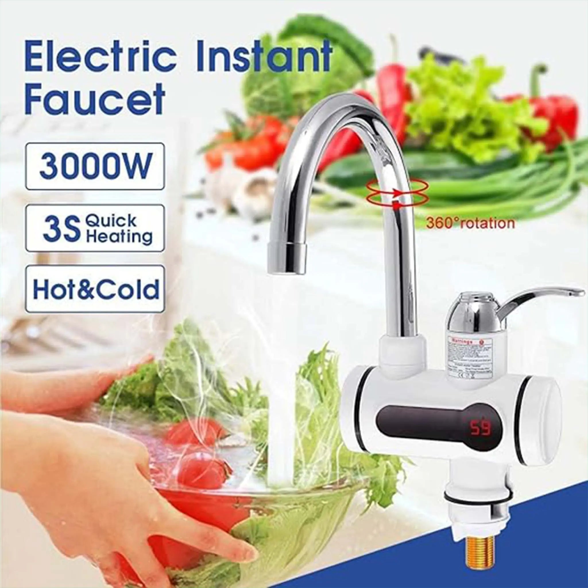 Instant Electric Hot Water Tap - Pure Bazaar PK