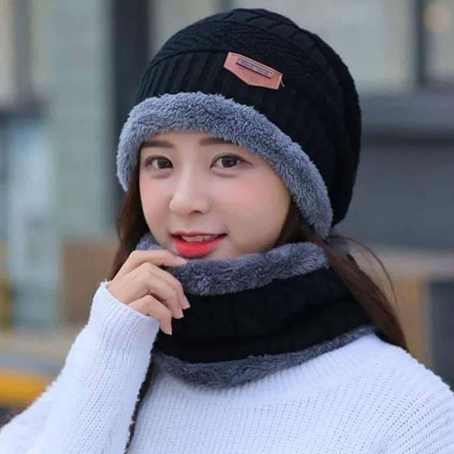 Winter Cap With Neck Men & Women